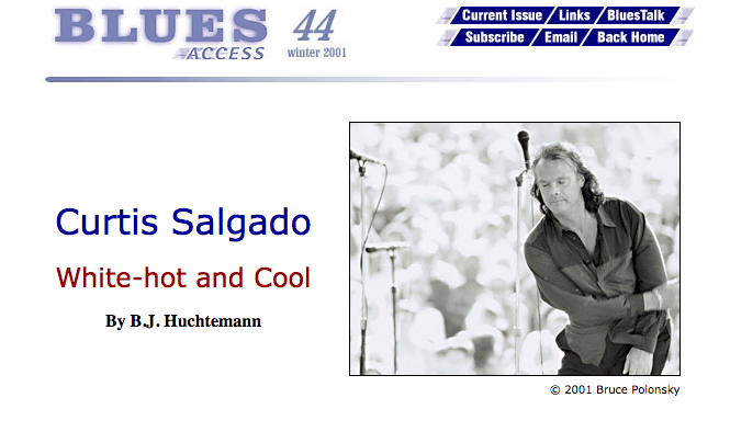 Curtis Salgado Blues Access header